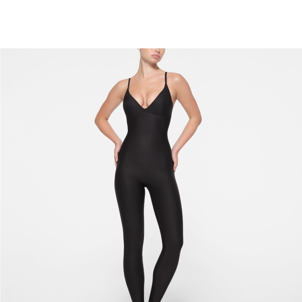 Black Full-Length Bodysuit